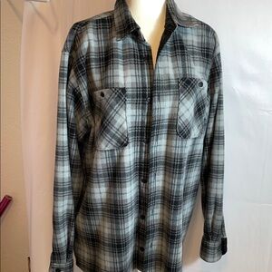 Wrangler; Plaid Shirt - Black and White.